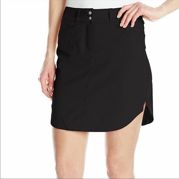 Adidas Black 3 Stripe Activewear Skort Size 10 - Picture 1 of 16